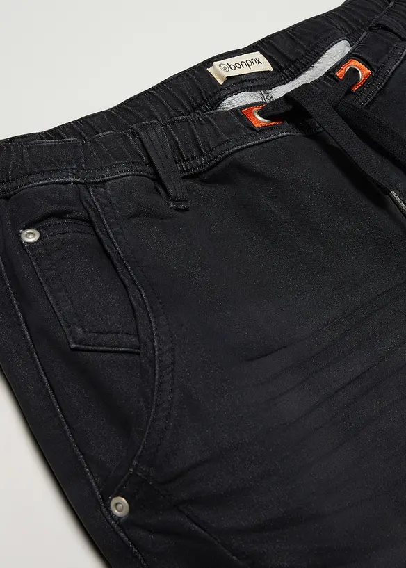 Regular Fit joggejeans med stretchlinning, Straight, bonprix