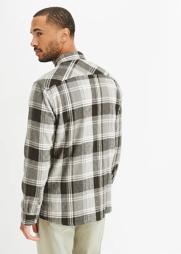 Flanellskjorte i 100% bomull, bonprix