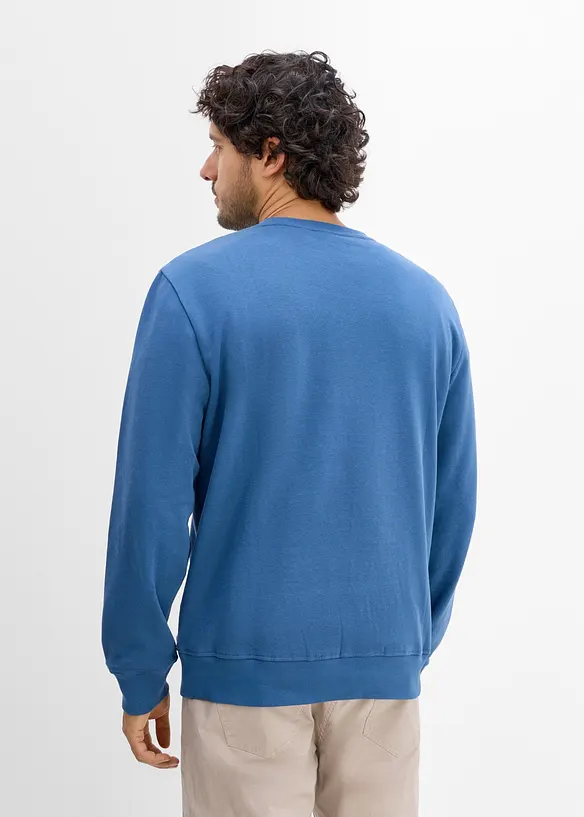 Sweatshirt i myk bomullsmiks (2-pack), bonprix