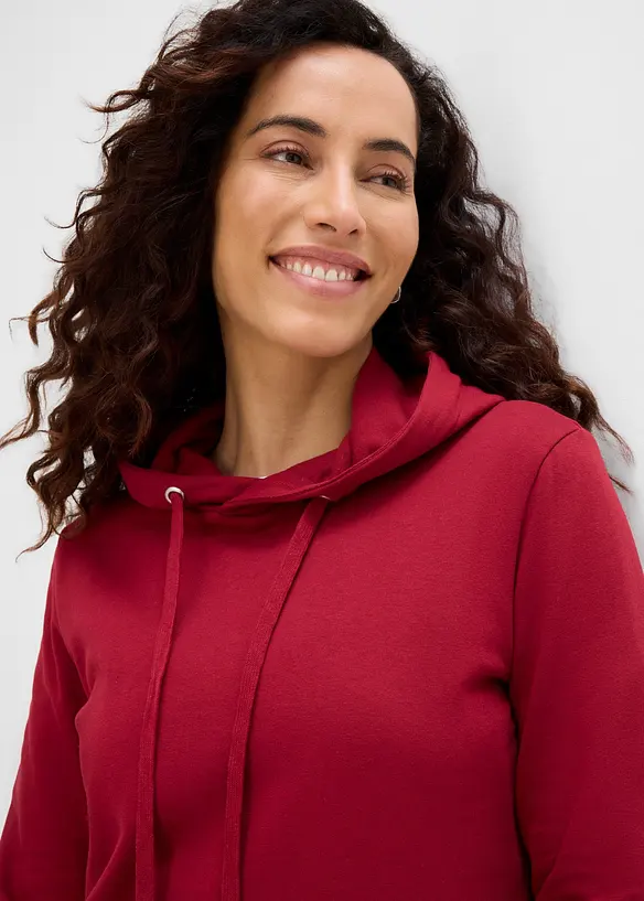 Sweatshirtkjole i bomullsmiks, bonprix