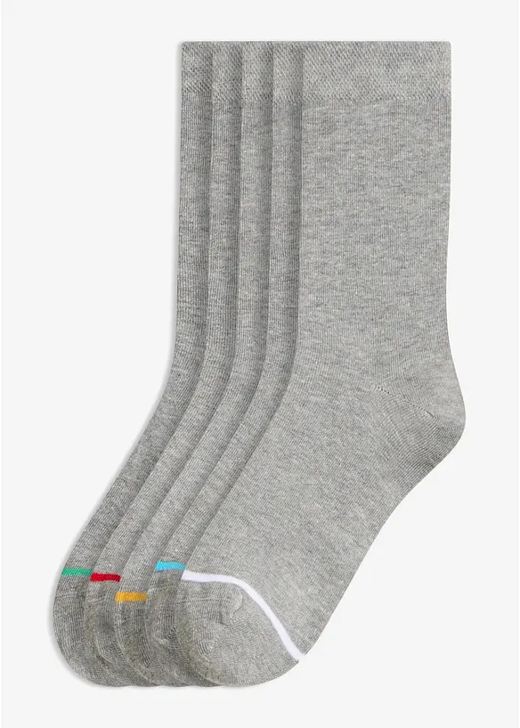 Sokker med &oslash;kologisk bomull (5-pack), bonprix