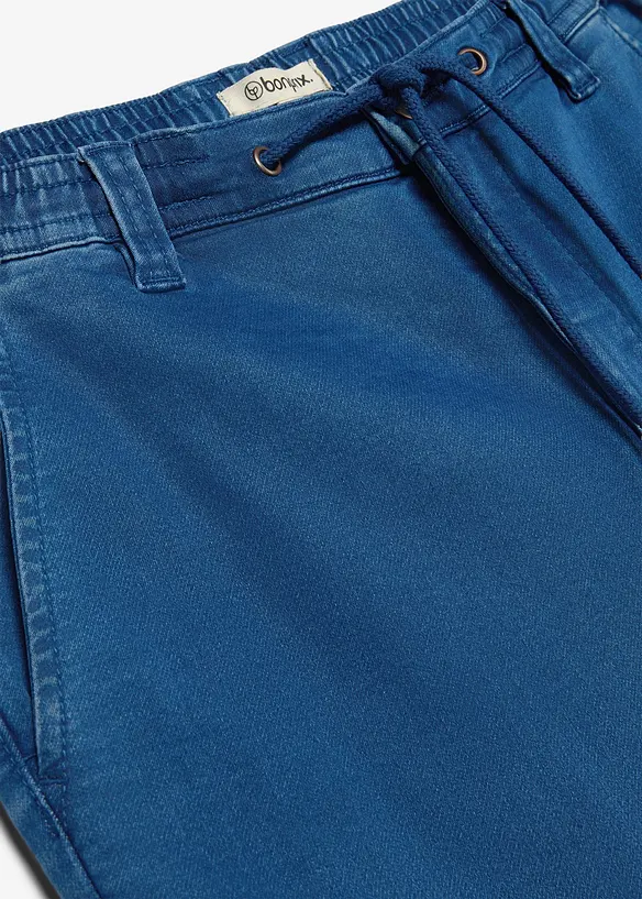 Regular Fit-jeansjogger med stretchlinning, Tapered, bonprix
