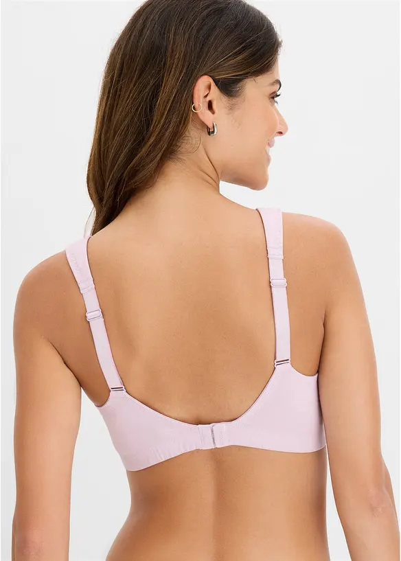 Minimizer T-skjorte-BH uten spiler med &oslash;kologisk bomull (2-pack), bonprix
