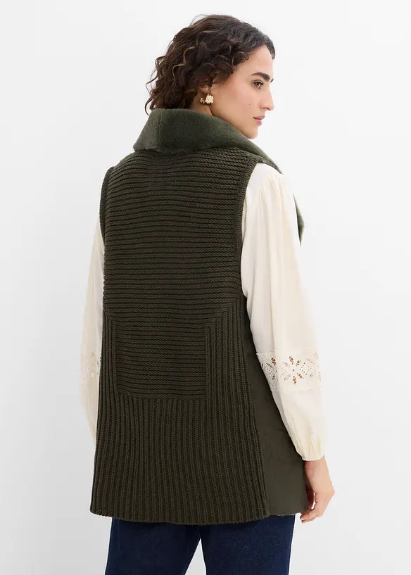 Vest i fuskepels, bonprix