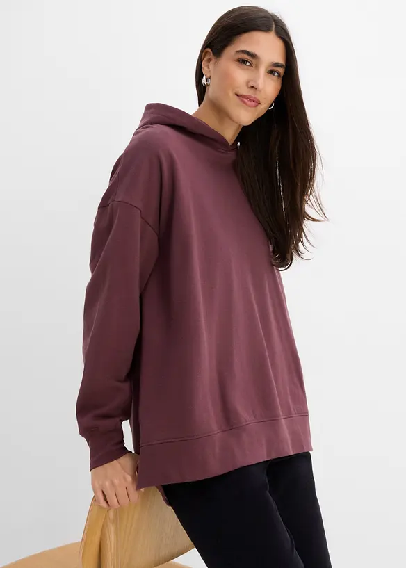 Hettegenser i 100% bomull, bonprix