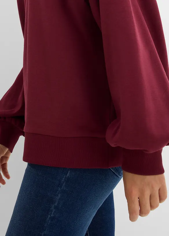 Oversized topp i 100% bomull, bonprix