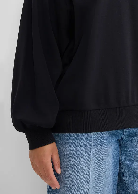 Oversized topp i 100% bomull, bonprix