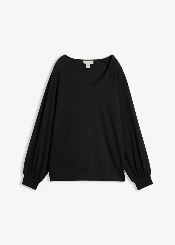 Oversized topp i 100% bomull, bonprix