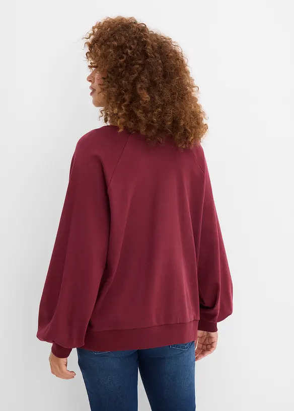 Oversized topp i 100% bomull, bonprix