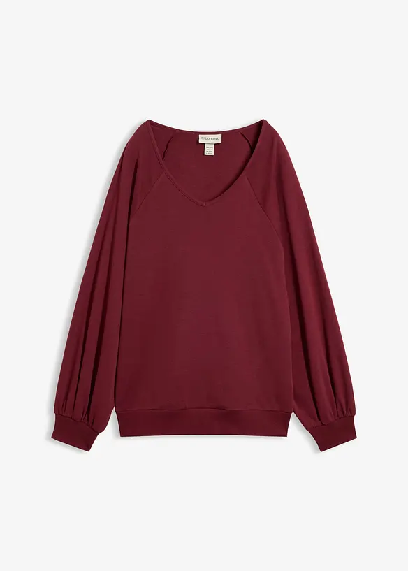 Oversized topp i 100% bomull, bonprix