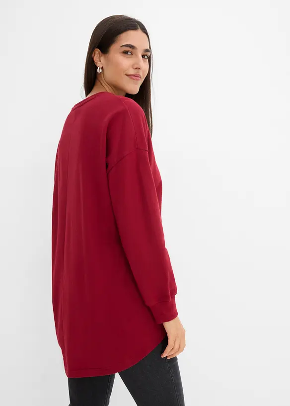 Oversized sweatshirt i 100% bomull, bonprix