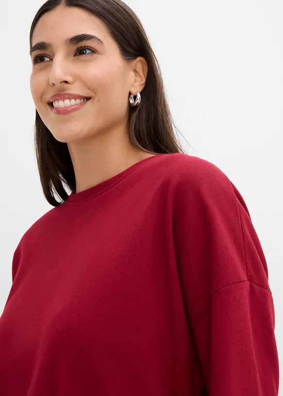 Oversized sweatshirt i 100% bomull, bonprix