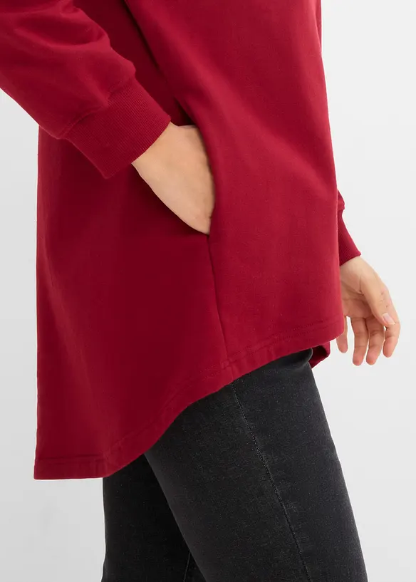 Oversized sweatshirt i 100% bomull, bonprix