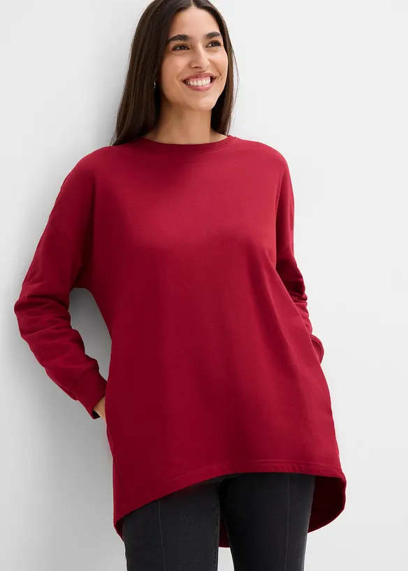 Oversized sweatshirt i 100% bomull, bonprix