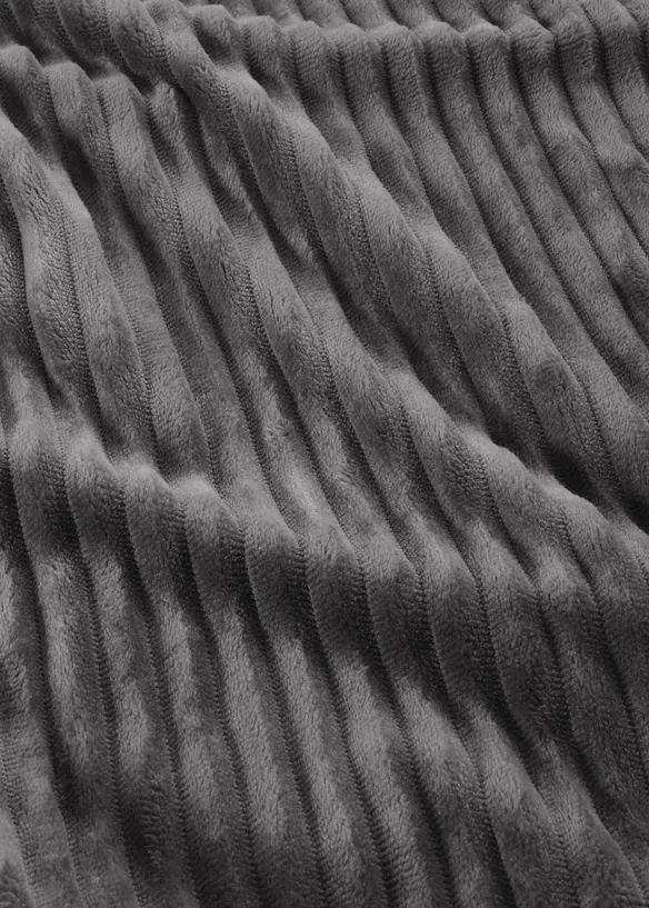 Vendbart Cashmere Touch-sengesett i kordfl&oslash;yelslook, bonprix