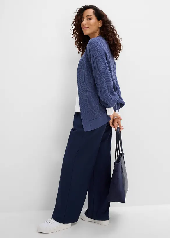 Kabelstrikket cardigan, bonprix
