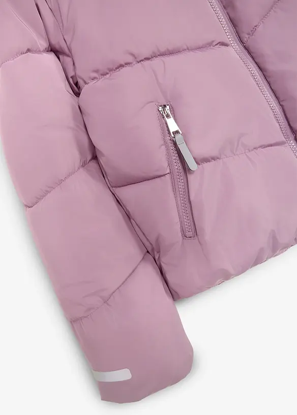 Varmt f&ocirc;ret boblejakke med hette, bonprix