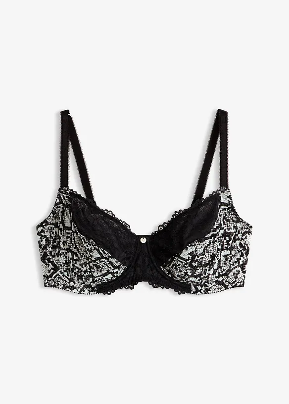 B&oslash;yle-BH med m&oslash;nstret mesh, bonprix