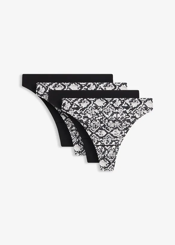 S&oslash;ml&oslash;s stringtruse i polyamid (4-pack), bonprix