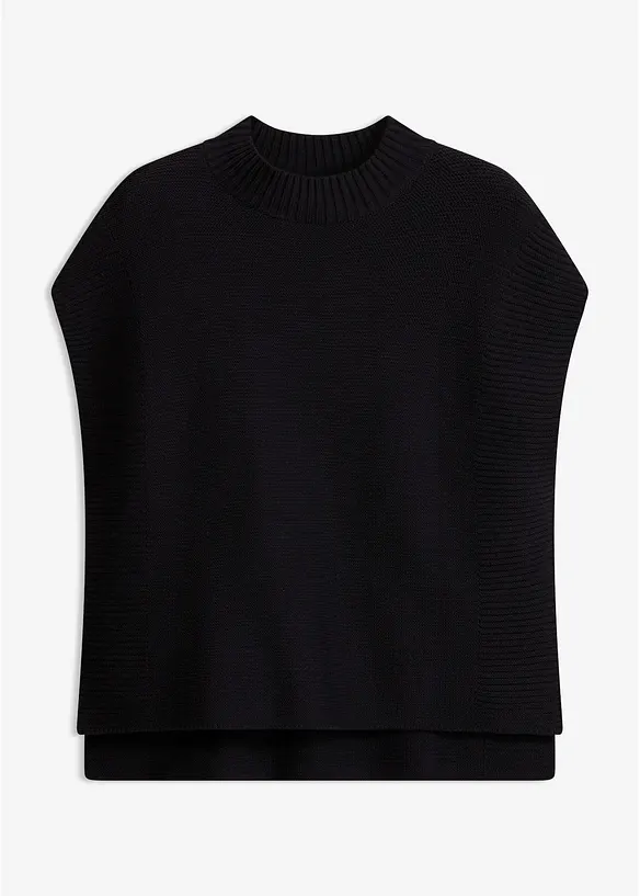 Strikket vest med viskose, bonprix