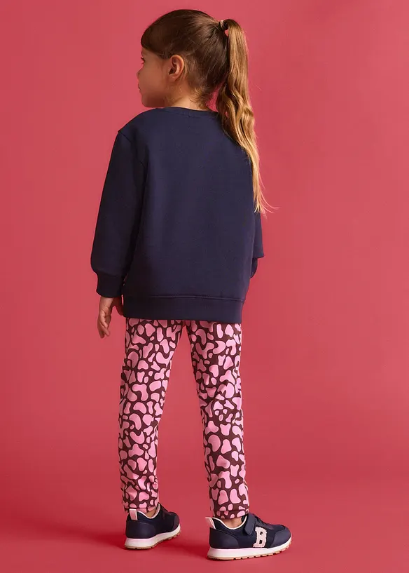 Leggings fra Lurchi av elastisk &oslash;kologisk bomullsmiks (2-pack), Lurchi