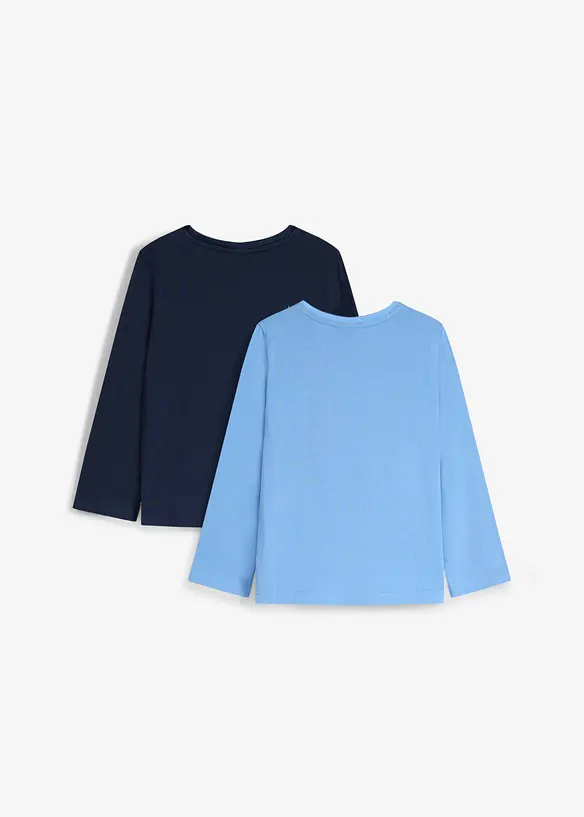 Lurchi langermet topp i myk, &oslash;kologisk bomull (2-pack), Lurchi