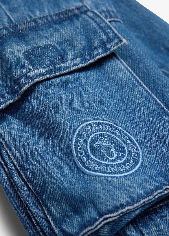 Cargo-slip on-jeans av myk bomull fra Lurchi, Lurchi