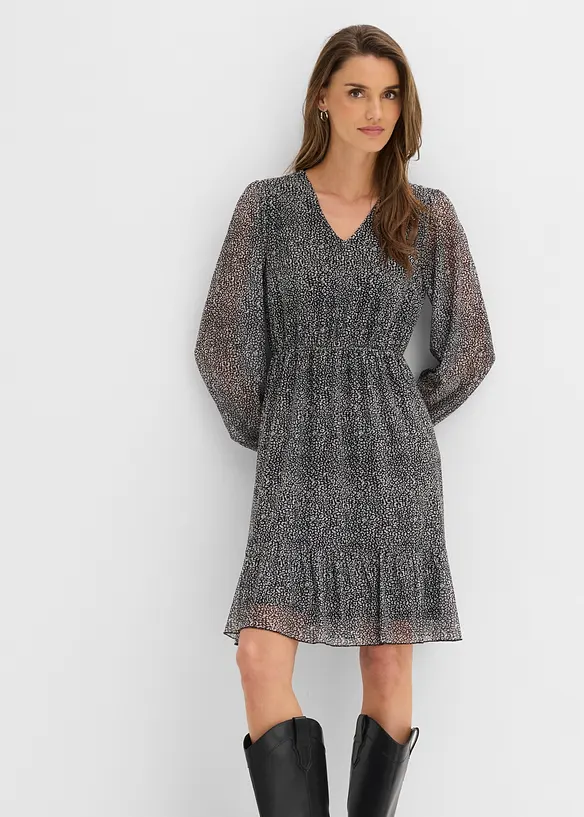 Jerseykjole i fin mesh, bonprix