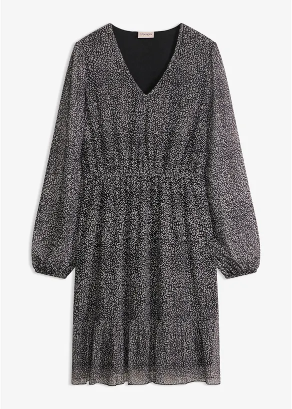 Jerseykjole i fin mesh, bonprix