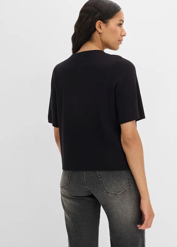 Cardigan i bomullsmiks, bonprix