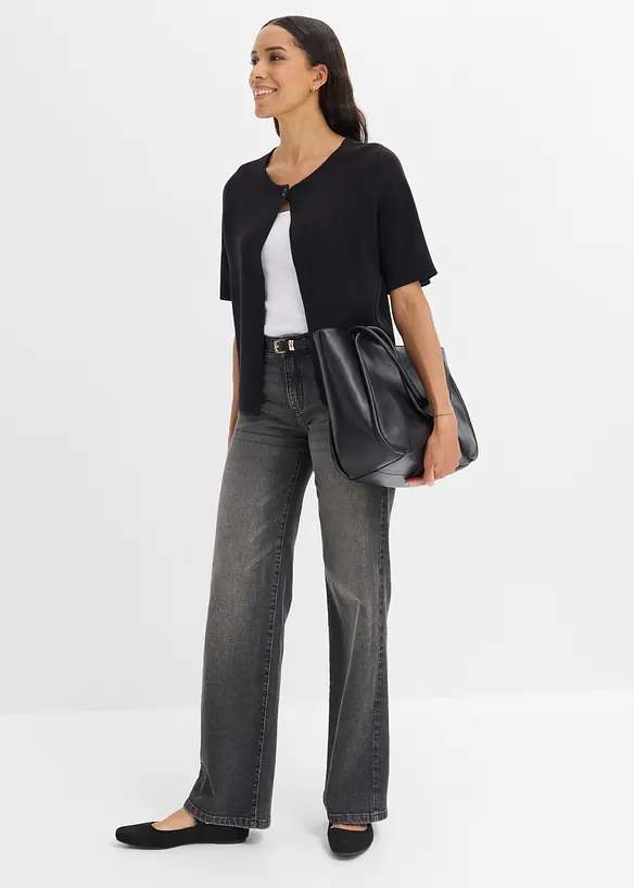 Cardigan i bomullsmiks, bonprix