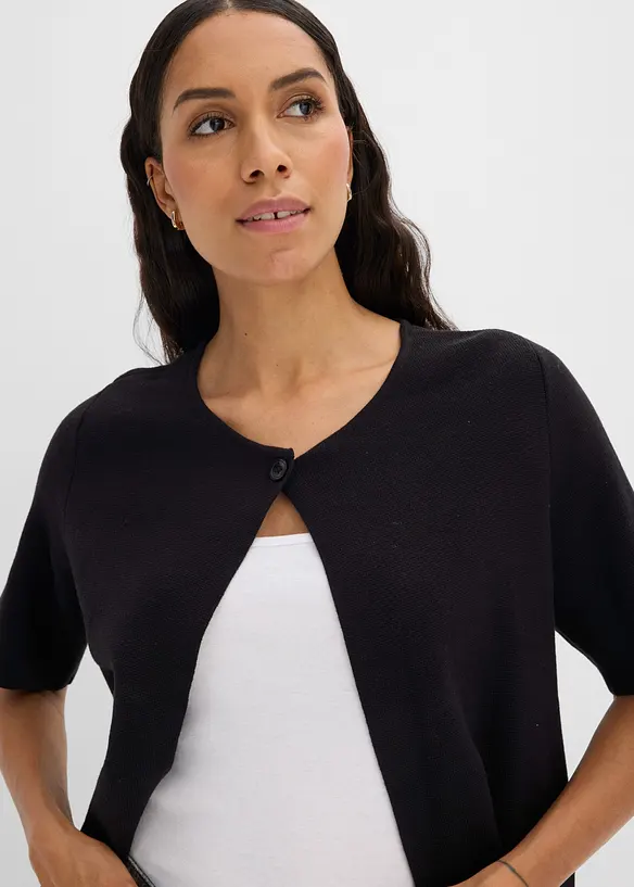 Cardigan i bomullsmiks, bonprix