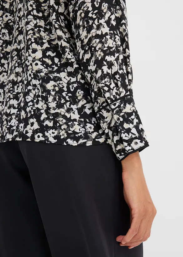 Bluse med knyteskjerf, bonprix