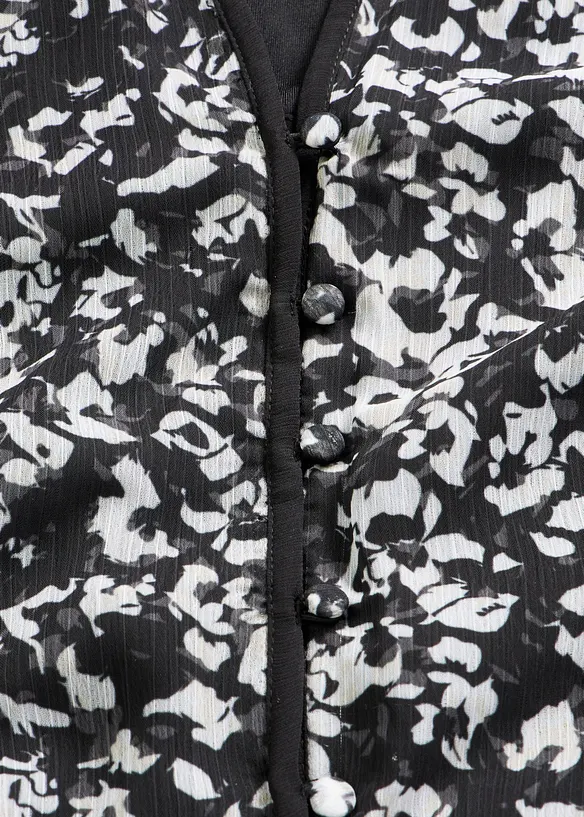 Midikjole med asymmetrisk fald, bonprix