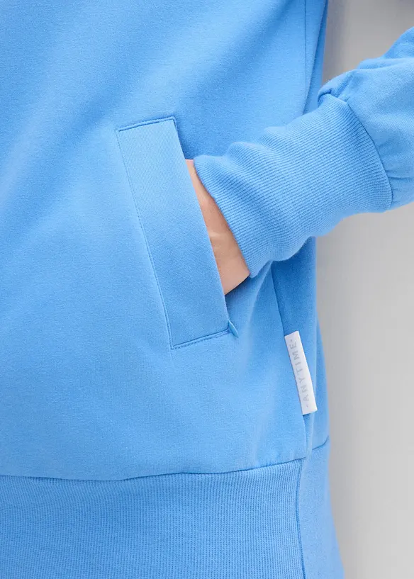 Sweatjakke i elastisk, &oslash;kologisk bomullsmiks, bonprix
