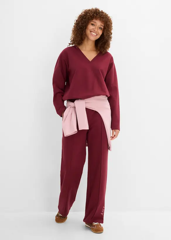 Sweatshirt i elastisk &oslash;kologisk bomullsmiks, bonprix