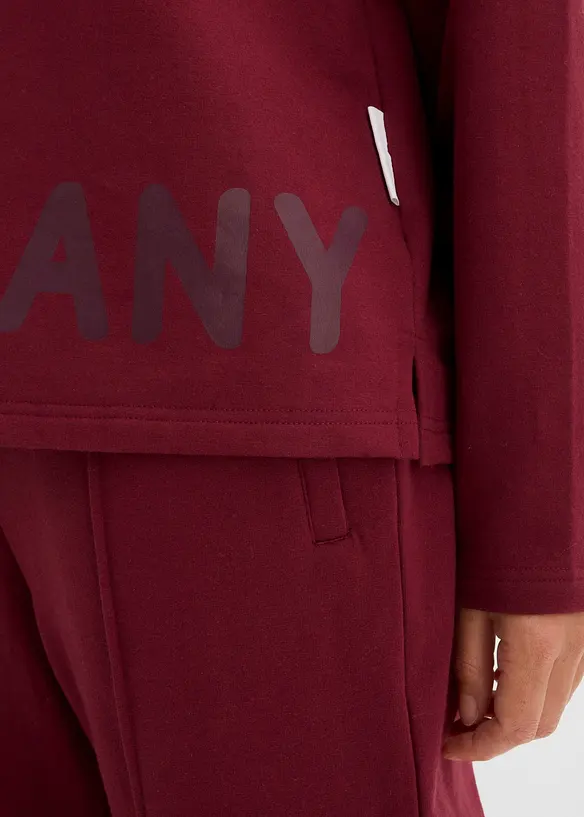 Sweatshirt i elastisk &oslash;kologisk bomullsmiks, bonprix