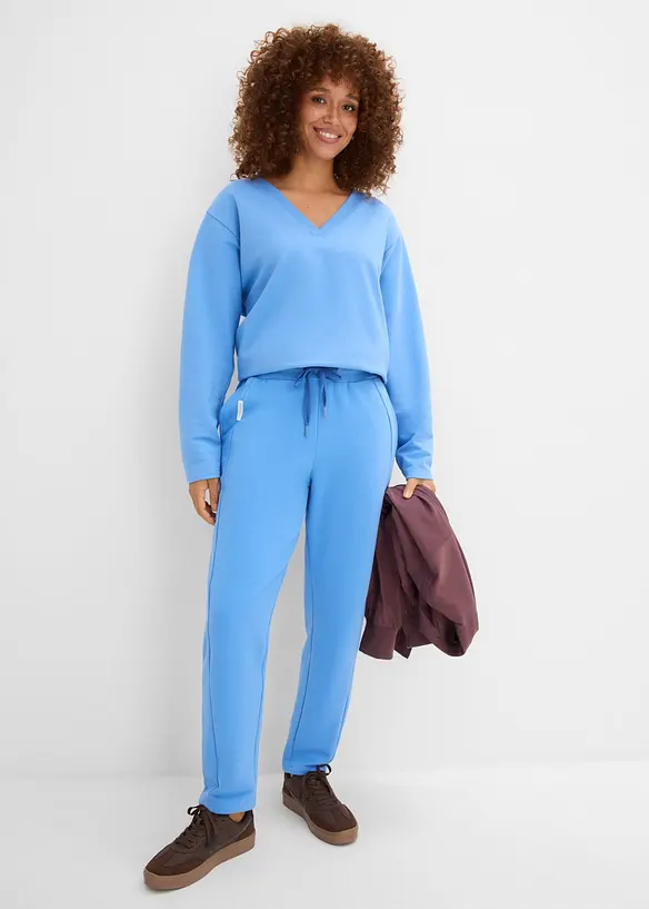 Sweatshirt i elastisk &oslash;kologisk bomullsmiks, bonprix