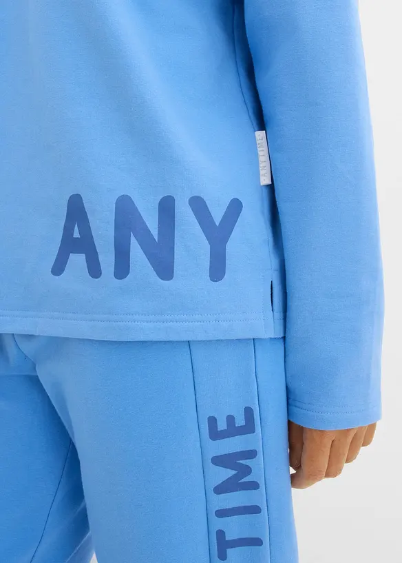 Sweatshirt i elastisk &oslash;kologisk bomullsmiks, bonprix
