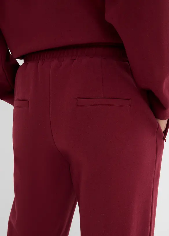 Joggebukse i elastisk, &oslash;kologisk bomullsmiks, bonprix