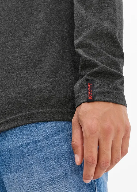 Langermet topp (2-pack), bonprix