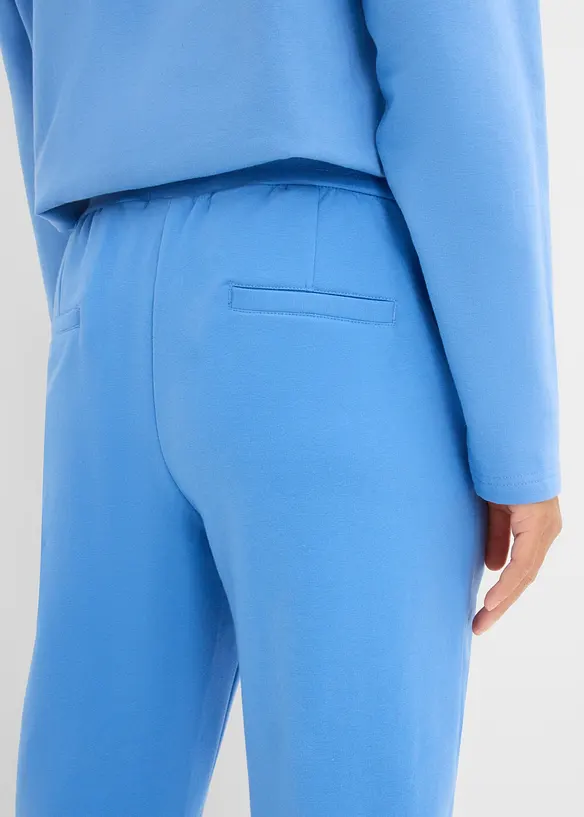 Joggebukse i elastisk, &oslash;kologisk bomullsmiks, bonprix