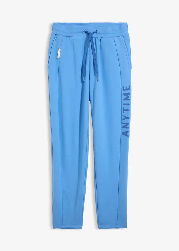 Joggebukse i elastisk, &oslash;kologisk bomullsmiks, bonprix