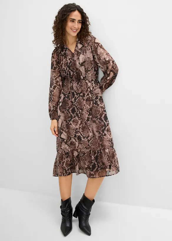 Chiffonkjole, bonprix