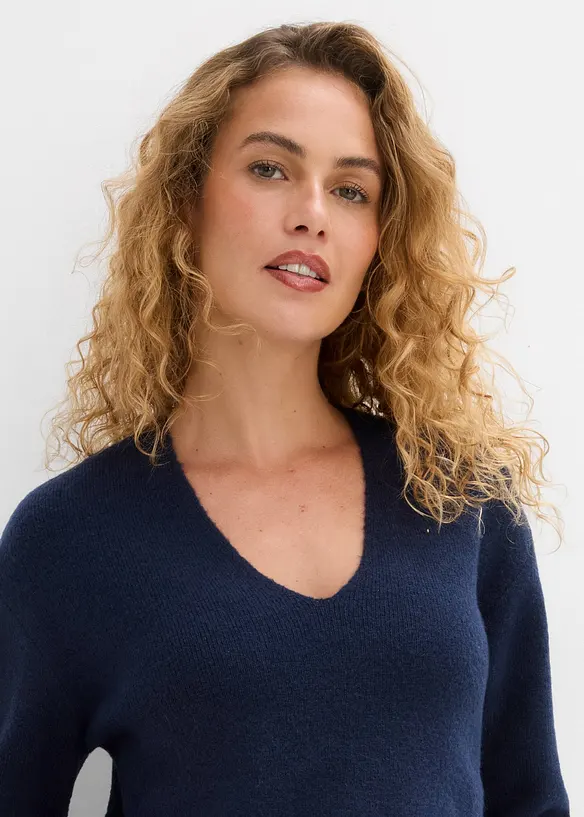 Genser med V-hals, bonprix