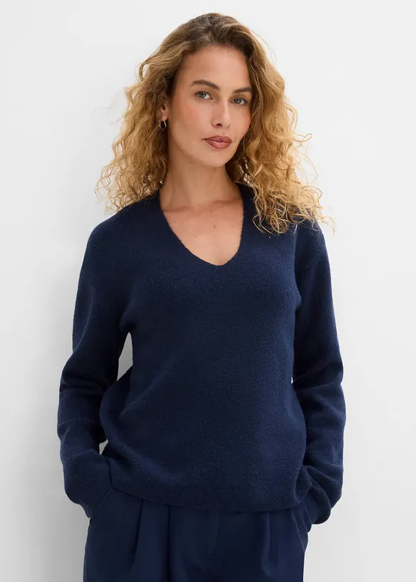 Genser med V-hals, bonprix