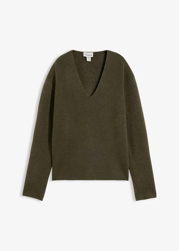Genser med V-hals, bonprix