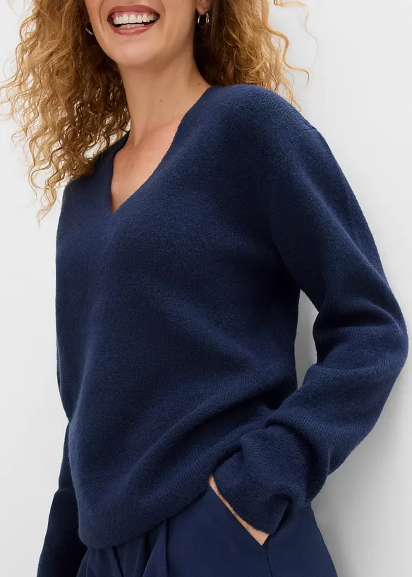 Genser med V-hals, bonprix