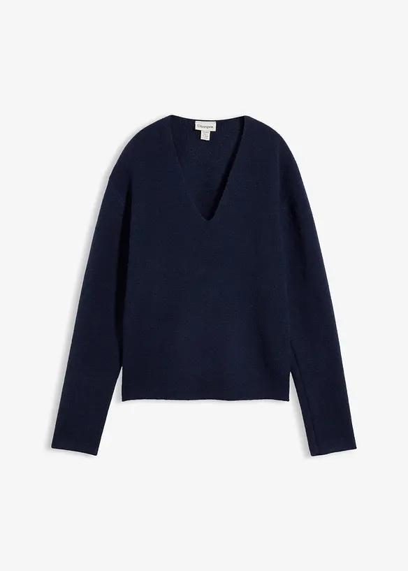 Genser med V-hals, bonprix