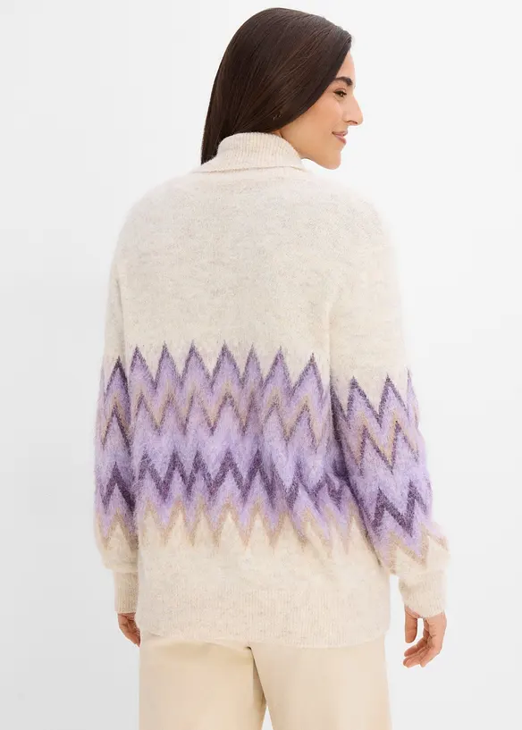 Cardigan med fint strikkem&oslash;nster, bonprix